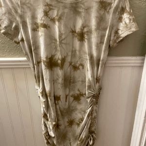 Pink tie dye T-shirt dress